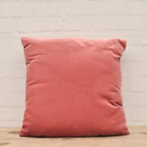 Velvet kussen oud roze 2